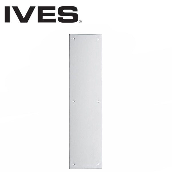 IVES - 8200 - Push Plate - 4" x 16" - US32D - Satin Stainless Steel