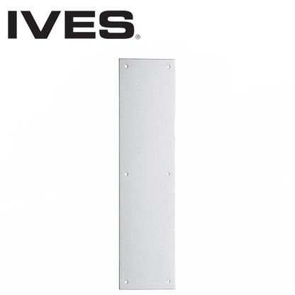 IVES - 8200 - Push Plate - 4" x 16" - US32D - Satin Stainless Steel