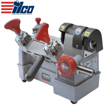 Ilco - Silca Flash Mobile - Portable Battery Operated Edge Cut Manual Key Duplicator - 24V Battery