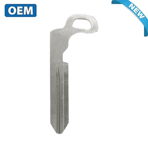 Genuine Infiniti emergency key blade H0564-AG310 in a hand