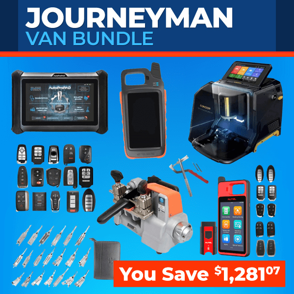 Key Making Kit Journeyman Van Bundle – Professional Locksmith Tools & Key Cutting Kit ...