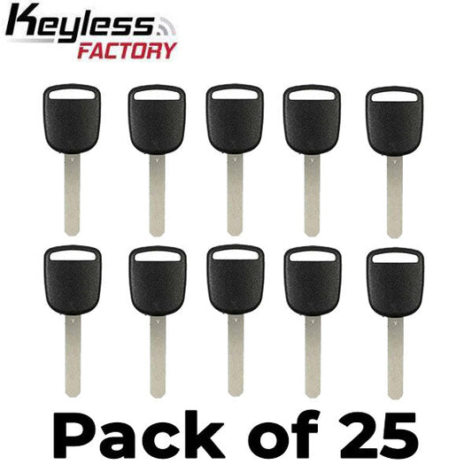 25 x 2003-2017 HO03 Honda / Acura Transponder Key (46 Chip) (AFTERMARKET) (Bundle of 25)