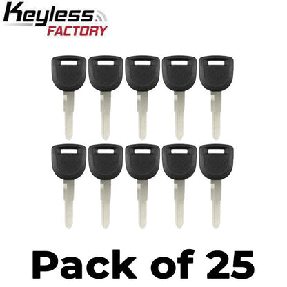 25 x 2003-2014 Mazda  MZ24 / MZ34 Transponder Key (Chip 4D63 80 Bit) (AFTERMARKET) (Bundle of 25)