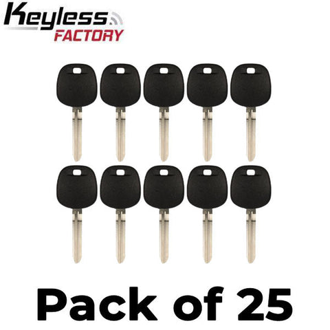 25 x 2010 - 2019 Toyota / Scion - TOY44G Transponder Key  -  (G Chip) (AFTERMARKET) (Bundle of 25)
