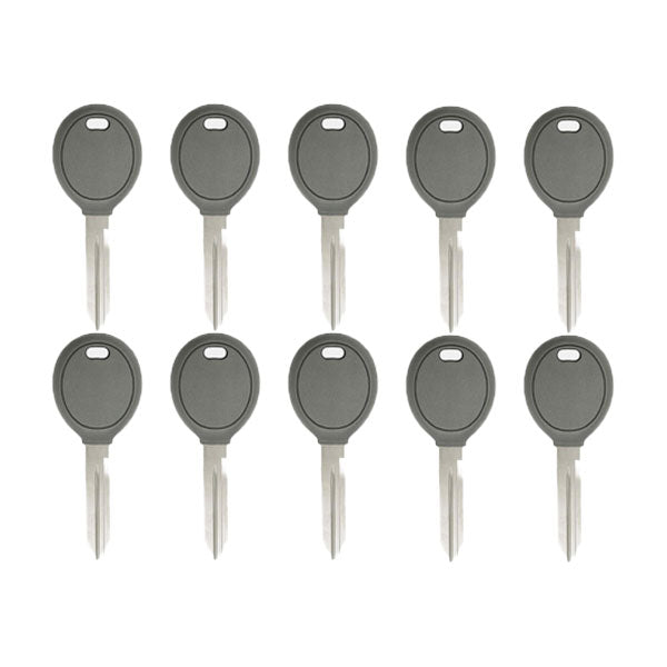 2-Pack Uncut Y160 Transponder Key Shells – Unchipped For Chrysler, Dodge, Jeep