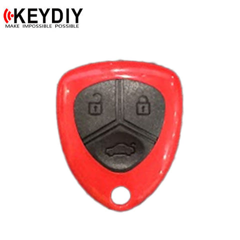 KEYDIY - Ferrari Style - 3-Button Keyless Entry Remote (No Blade)
