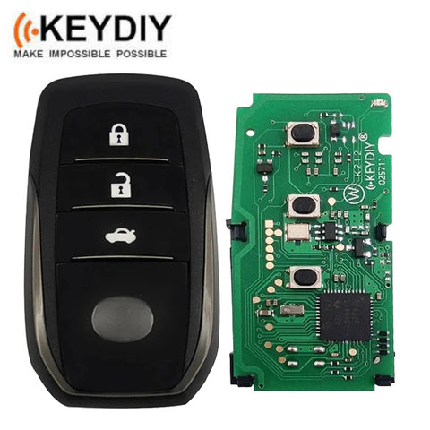 KEYDIY - 3-Button Toyota Lexus Smart Key - Toyota Style - 8A Chip (KD-TB01-03)