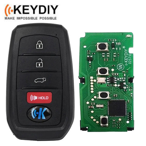 KEYDIY - 4-Button Toyota Lexus Smart Key - Toyota Style - 8A Chip (KD-TB01-04)