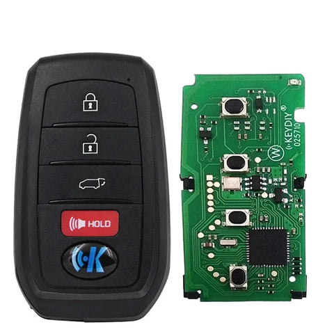 KEYDIY - 4-Button Toyota Lexus Smart Key - Toyota Style - 8A Chip (KD-TB01-04)