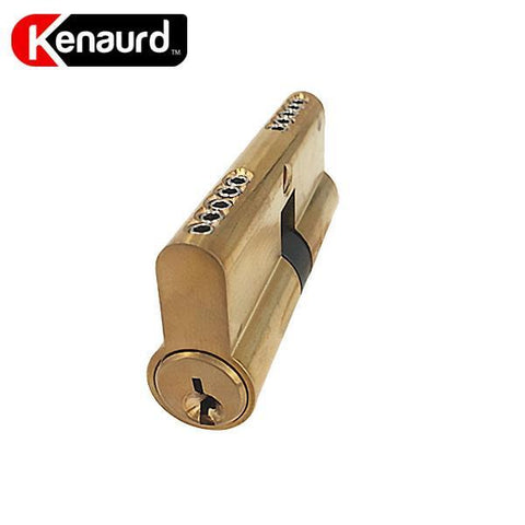 Profile Cylinder – Double Sided –US3 – Polished Brass - (SC1 / KW1) (70mm) - UHS Hardware