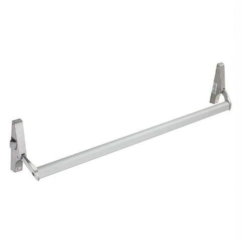 Commercial Grade 1 - Cross Bar Panic Exit Device For Glass Doors - Aluminium 36" - LHR