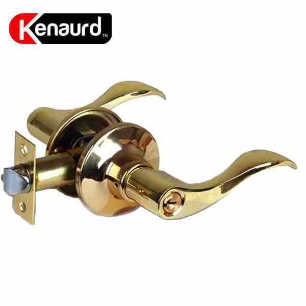 Premium Design Entrance Lever Set - Grade 3 - Bright Brass
