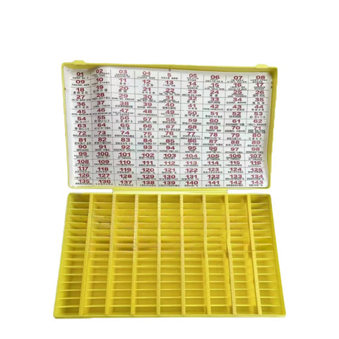 Keyless Factory - KG-02 - Yellow Keyblade Storage Box - Fits 144 Blades
