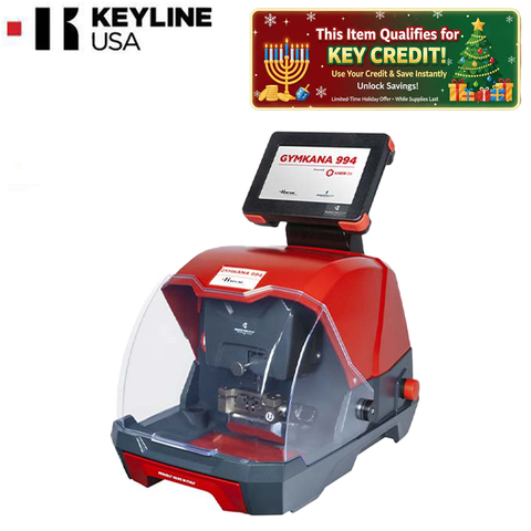 Keyline - GymKana - Electronic Key Cutting Machine - For Automotive Laser And Double-Sided Edge Cut Keys