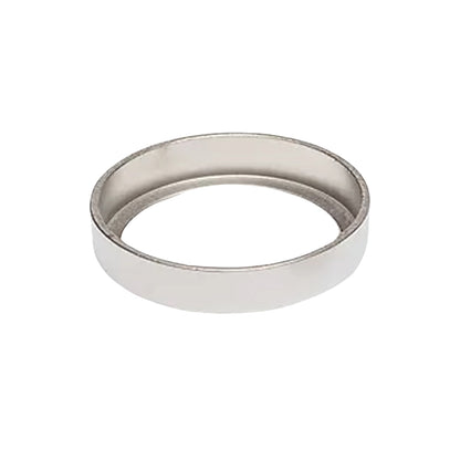 Close-up view of the KSP-400-CA-26D hardened spring collar in satin chrome finish