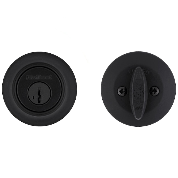 Kwikset - 660 - Residential Deadbolt - Single Cylinder  - Matte Black - Grade 3