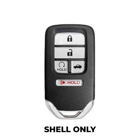 Keyless Factory - Key Shell for Xhorse XZBT44EN XZ Series - Honda Pilot - Insight - Civic - Accord - 5-Button - Key Shell Only