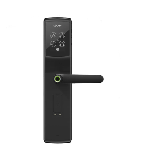 Lockly  - PGD829AFUSMB -  Secure Lux - Mortise Smart Lock - Fingerprint Reader - RFID Card - Bluetooth App Controlled - Matte Black