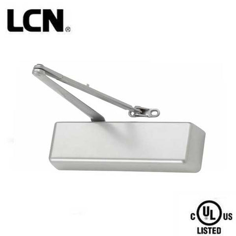 LCN - 4011 - Hydraulic Door Closer - Back Check Function - Regular Arm Function - Delayed Action - Adjustable Size 1-5 - Aluminum - Plastic Cover - Fire Rated - Grade 1