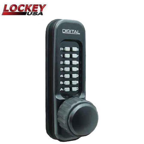 Lockey - 160P - Mechanical Keypad Keyless Heavy Duty Knob Panic Trim - Jet Black - Passage