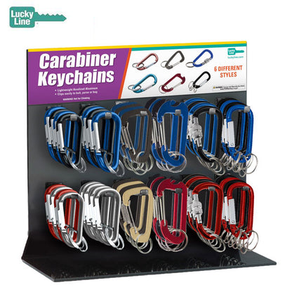 LuckyLine - 46200 - Carabiner Keychain Display - Holds 126 Carabiners