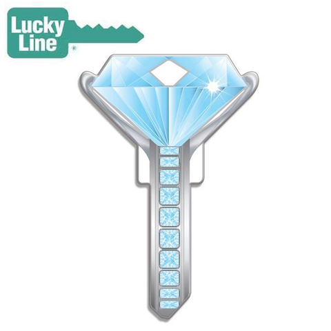 LuckyLine - B102K - Key Shapes - Diamond Ring - Kwikset - KW1 - Single Key