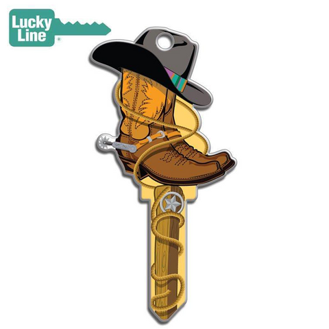 LuckyLine - B132K - Key Shapes - Cowboy - Kwikset - KW1 - Single Key