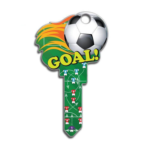 LuckyLine - B135K - Key Shapes - Soccer - Kwikset - KW1 - Single Key