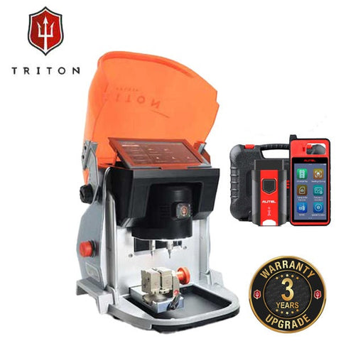 Triton PLUS - Automatic Key Cutting Machine (Automotive Edition) + Autel KM100 Universal Key Generator Kit