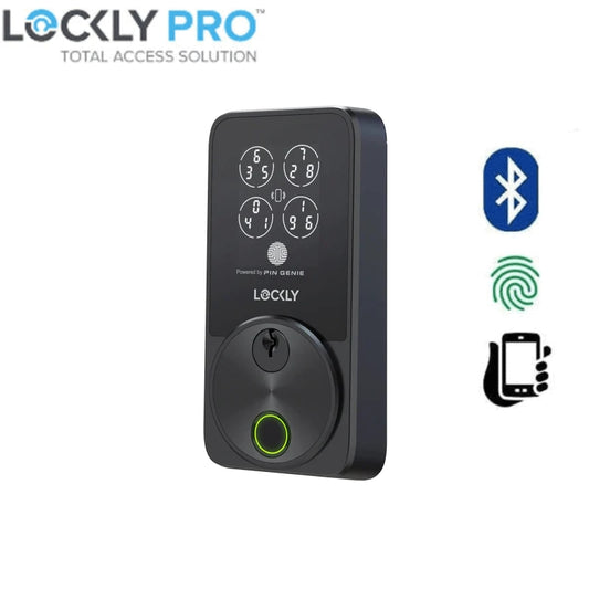 LOCKLY - Secure Pro Zeno Series Fingerprint Deadbolt  Matte Black Finish