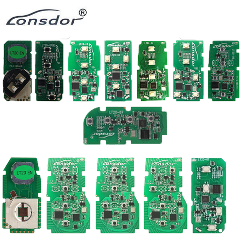 Lonsdor - LT20 - PCB Boards - Toyota - Lexus - Smart Keys for Lonsdor K518S, K518ISE & KH100+ - w/ 2 FREE EXTRA KEYS - PROMOTION