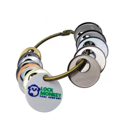 12 Piece Sample Pack of 3/4″ Hardware Finish Rings (MK350) (LOCK MONKEY)