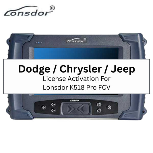 LON-DCJ-FCV-SUB license activation for Lonsdor K518 Pro FCV
