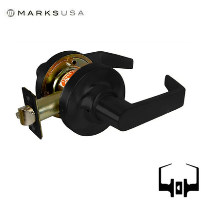 Marks USA - 195N - Commercial Lever Set -  2 3/4" Backset - Passage - Optional Finish - Grade 1
