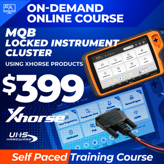 Recorded On Demand Training - MQB Locked Instrument Clusters Using Xhorse Products