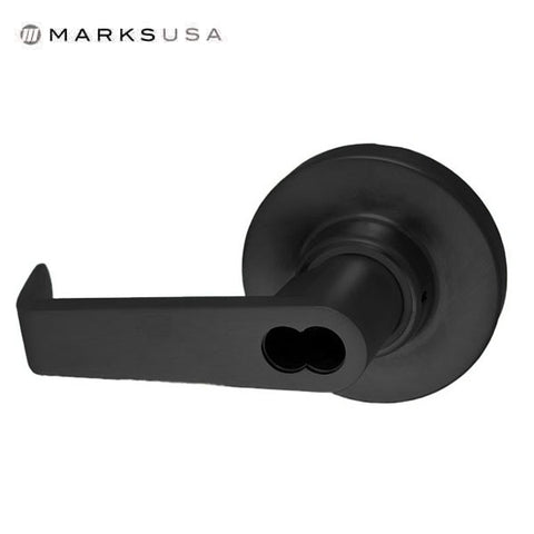 Marks USA - M195F - Exterior Exit Trim Lever - Flat Black - SFIC - Storeroom - Grade 1
