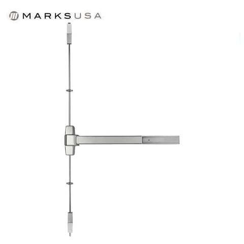 Marks USA - M9900VR - Surface Mounted Vertical Rod Exit Device - 32D - Satin Stainless - 48" - Grade 1