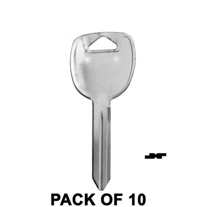 Keyless Factory - 10 x GM B102 Test Key Blade (10 PACK) (AFTERMARKET)