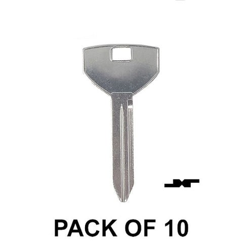 Keyless Factory - Y157 - P1794 - Chrysler - Dodge - Jeep - Metal Key Blank - Pack Of 10