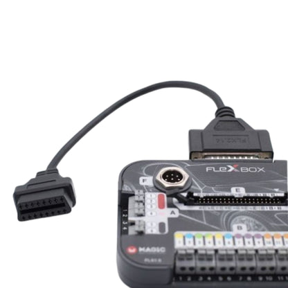 FLEXBox OBD cable in action during ECU programming