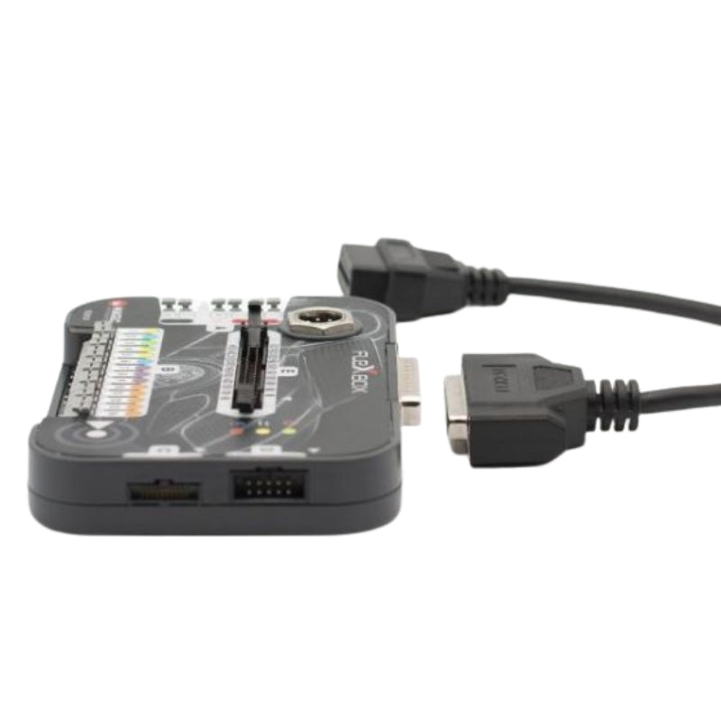 MAGIC Motorsport FLEXBox OBD cable connected to car ECU