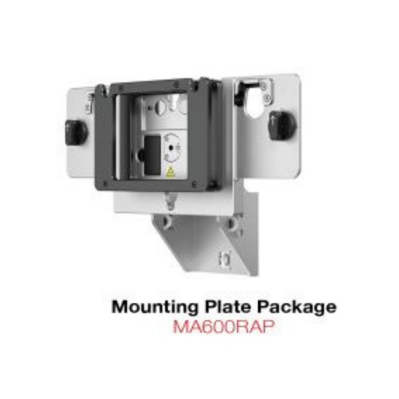 Mounting plate package with 'MA600RAP' text on a white background
