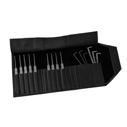 Multipick ELITE Sandman Intermediate Set full kit layout with leather case