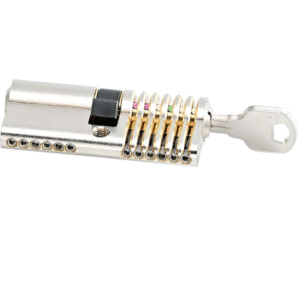 Round Training Lock Multipick - TCSS6-SET - 6 pin advanced Euro Profile Training Lock set ...