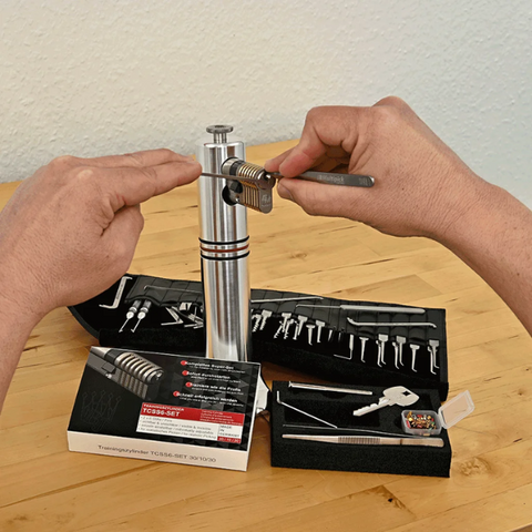 Multipick -  TCSS6-SET - 6 pin advanced Euro Profile Training Lock set + Pinning kit