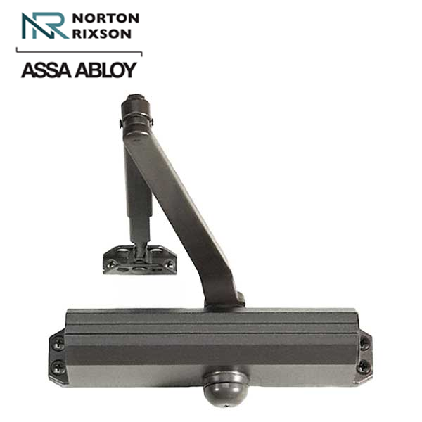 Norton - 1604 - Tri-Packed Manual Door Closer - Back Check Function - PA Bracket/Regular/Top Jamb - Size 4 - Dark Bronze - Fire Rated - Grade 1