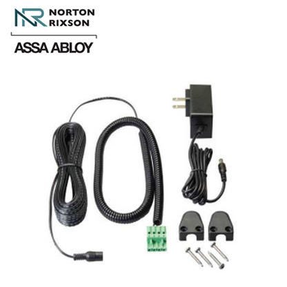 Norton - 5845 - Regenerative Door Operator ADAEZ PRO COMPLETE Kit - Push & Pull Mounting - Square Buttons - Satin Aluminum - Grade 1
