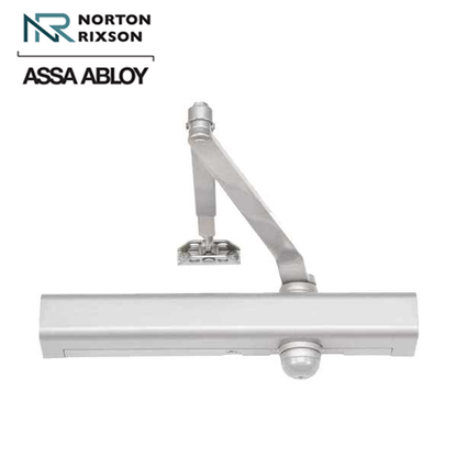 Norton - 8301 - Tri-Packed Manual Door Closer - Back Check Function - PA Bracket/Regular/Top Jamb - Adjustable Arm - Adjustable Sizes 1-6 - Satin Aluminum - Fire Rated - Grade 1