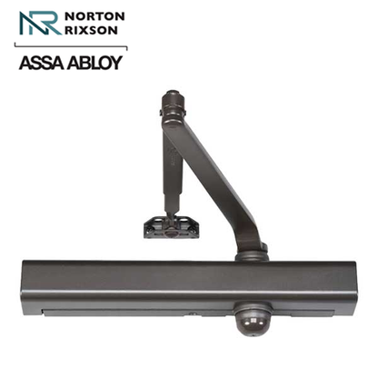 Norton - 8301 - Tri-Packed Manual Door Closer - Back Check Function - PA Bracket/Regular/Top Jamb - Adjustable Arm - Adjustable Sizes 1-6 - Dark Bronze - Fire Rated - Grade 1