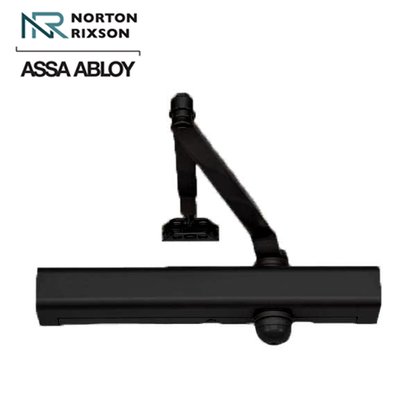 Norton - 8301 - Tri-Packed Manual Door Closer - Back Check Function - PA Bracket/Regular/Top Jamb - Adjustable Arm - Adjustable Sizes 1-6 - Black - Fire Rated - Grade 1